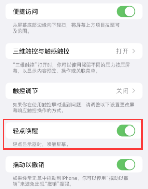 波密苹果授权维修站分享iPhone轻点无法唤醒怎么办 