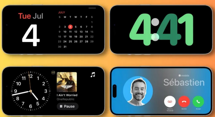 波密苹果手机维修分享iOS17横屏充电待机显示有什么好处 