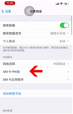 波密苹果14维修网分享如何给iPhone14的SIM卡设置密码 