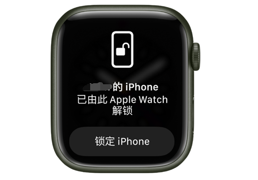 波密苹果手机维修分享用 AppleWatch 解锁配备面容 ID 的 iPhone方法 