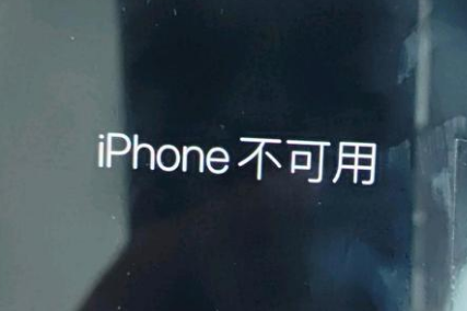 波密苹果服务网点分享锁屏界面显示“iPhone 不可用”如何解决 